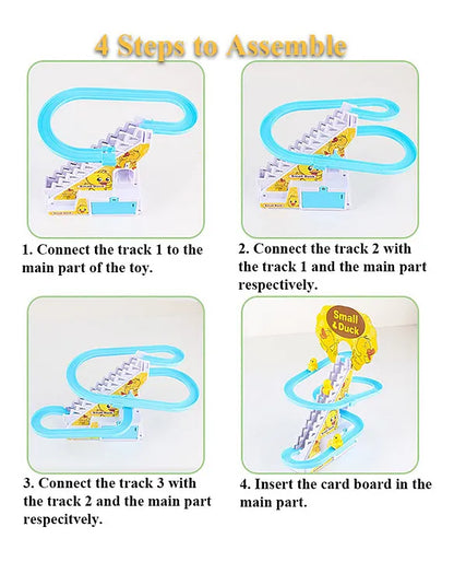 Duckling Climber Track: Lights & Music Fun Race Set 3 Duck Included