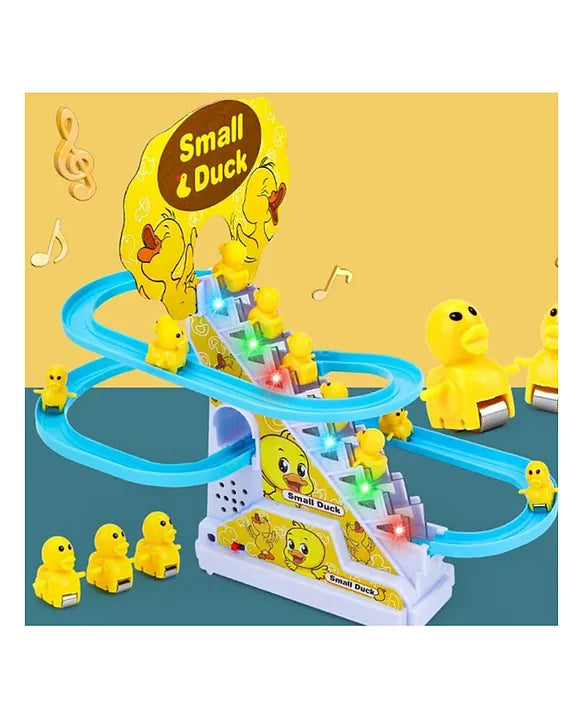 Duckling Climber Track: Lights & Music Fun Race Set 3 Duck Included