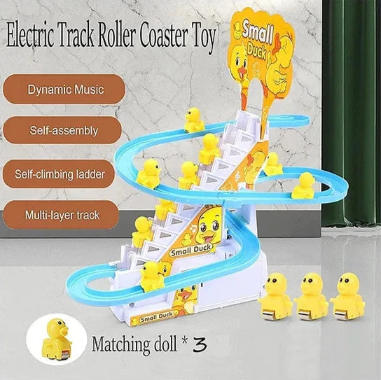 Duckling Climber Track: Lights & Music Fun Race Set 3 Duck Included