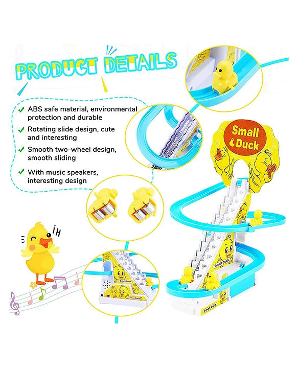 Duckling Climber Track: Lights & Music Fun Race Set 3 Duck Included