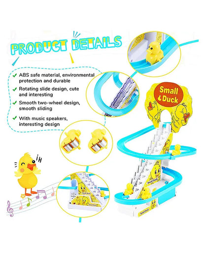 Duckling Climber Track: Lights & Music Fun Race Set 3 Duck Included